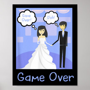 Poster Jeu sur la mariée amusante salle