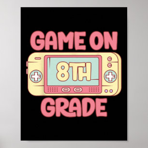 Poster Jeu Sur Vidéo Cool De 8E Année Jeu Ck To School Ki