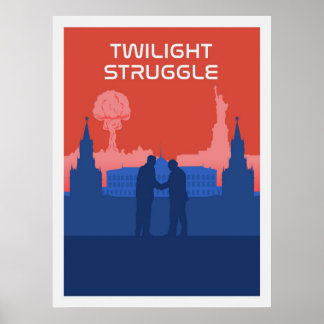 Poster Jeu Twilight Strggle minimaliste Voyage