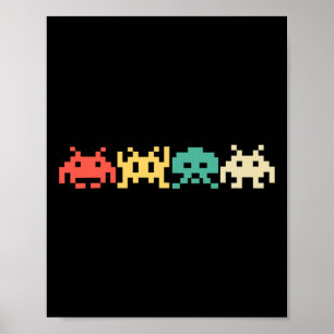 Poster Jeu vidéo des années 80 Vintage Retro Arcade 1
