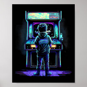 Poster Jeu vidéo des années 80 Vintage Retro Arcade 3