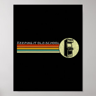 Poster Jeu vidéo des années 80 Vintage Retro Arcade Old S