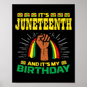 Poster Jeudi 10e anniversaire Africain-Américain Noir Hom