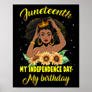 Poster Jeudi Mon Fête de l'Indépendance Mon Anniversaire 
