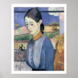 Poster Jeune femme bretonne, 1889 (huile sur la toile)