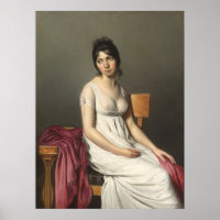 Jeune femme en blanc, Jacques-Louis David Art