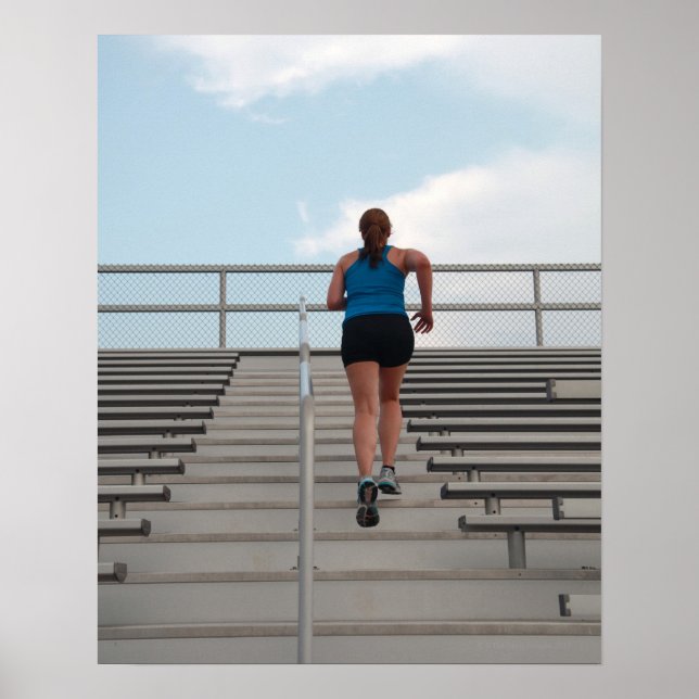 Poster jeune femme en marche (Devant)