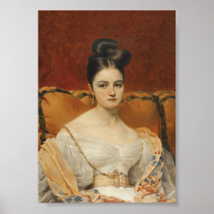 Poster Jeune Femme Ennuyée, Portrait Vintage