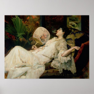 Poster Jeune femme fumant, 1894