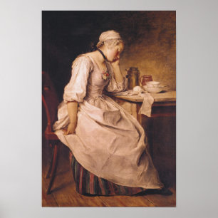 Poster Jeune femme qui dort
