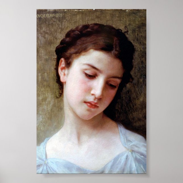 Poster Jeune fille, Bouguereau (Devant)