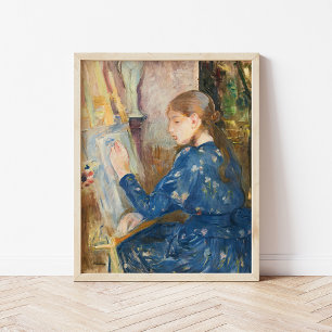 Poster Jeune Fille Écrivant   Berthe Morisot