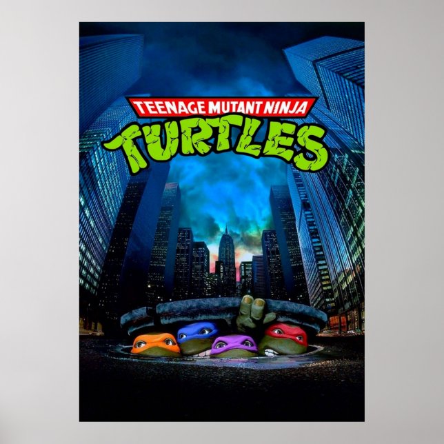 Poster jeune mutant ninja sort film (Devant)