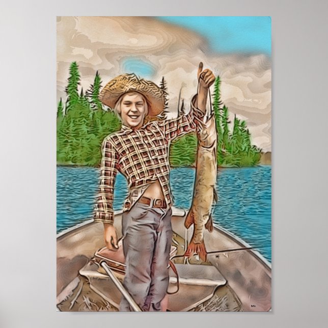 POSTER JEUNE PÊCHEUR (Devant)
