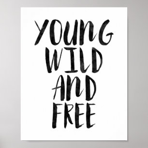 Poster Jeune Sauvage Et Libre