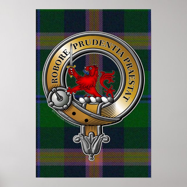 Poster Jeune Tartan & Badge (Devant)