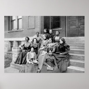 Poster Jeunes dames chez Fisk, 1890s