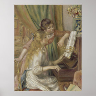 Poster Jeunes filles au piano