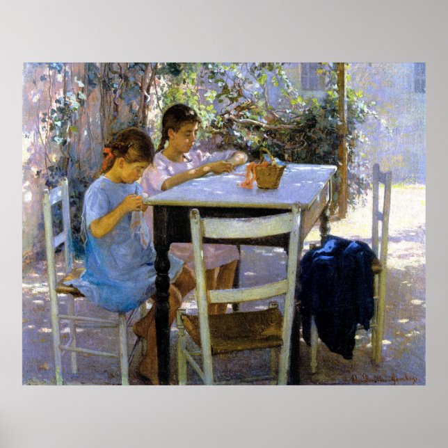 Poster Jeunes travailleurs de l'aiguille Elin Danielson-G (Devant)