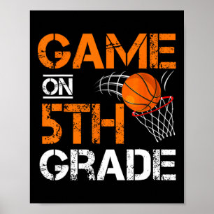 Poster Jeux Amusants Sur Le Basket De 5E Année Premier Jo