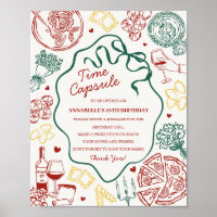 Jeux de capsule temporelle pour baby shower sur le