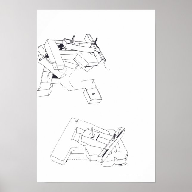 Poster Jeux de Construction Jeux de Bâtiment Dessin 6 P (Devant)