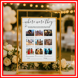 Poster JEUX DE Fête des mariées OÙ ILS ÉTAIENT