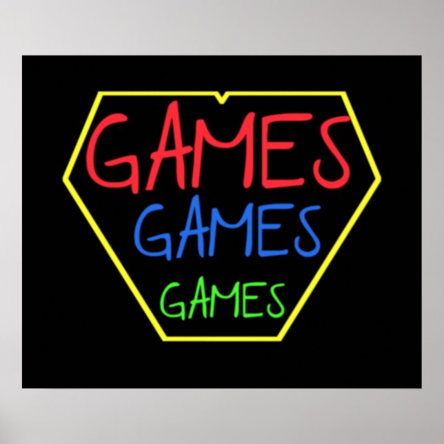 POSTER JEUX JEUX JEU (Devant)