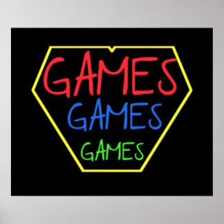 POSTER JEUX JEUX JEU