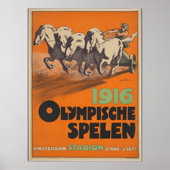 Poster Jeux olympiques de 1916 (Devant)