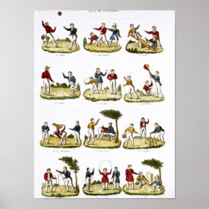 Poster Jeux pour enfants, 1810