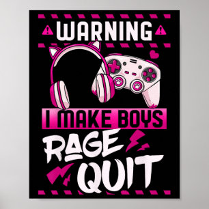 Poster Jeux Vidéo de Jeux de Jeux de filles de gamer Stre