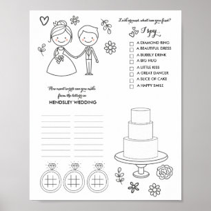 Poster Jeux Word Personnalisés mariages Télécharger