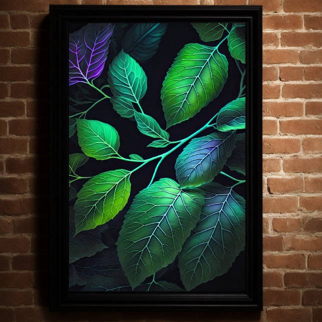 Poster Jewel Tone Feuille V (Créateur téléchargé)