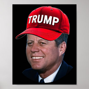 Poster Jfk Porter Trump Casquette Drôle John F Kennedy Mè