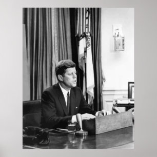 Poster JFK S'Adresse À La Nation