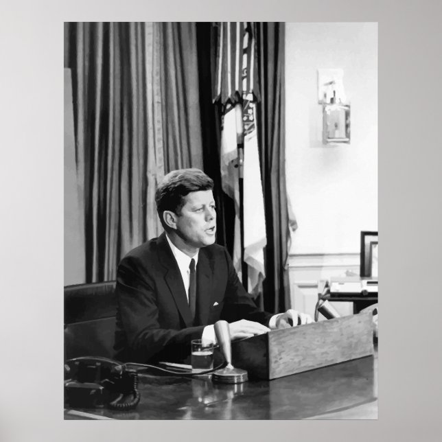 Poster JFK S'Adresse À La Nation (Devant)