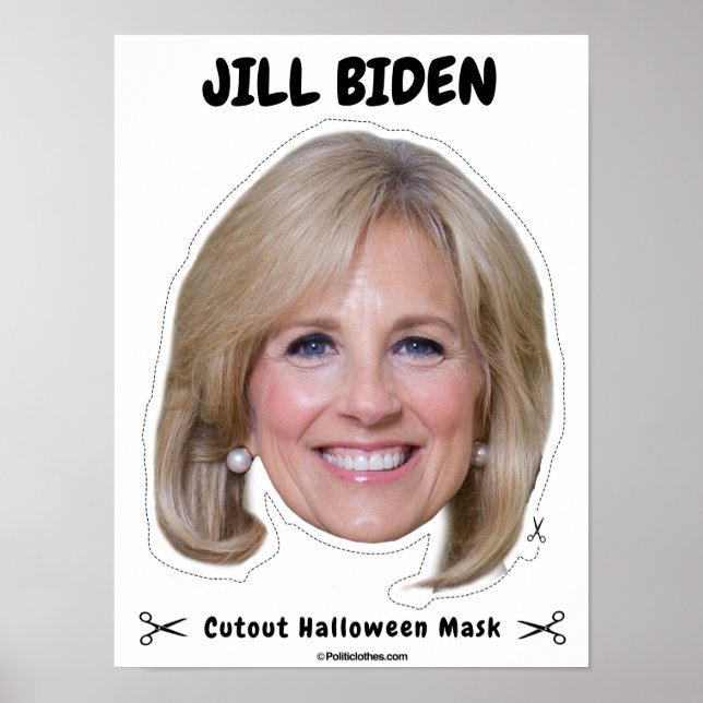 Poster Jill Biden Masque Halloween (Devant)