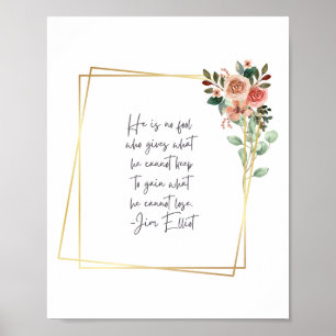 Poster Jim Elliot Citation Imprimer