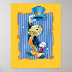 Poster Jiminy Cricket Lifting Son Casquette