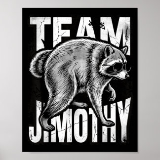 Poster Jimothy Raton Lutin Poubelle Équipe Jimothy