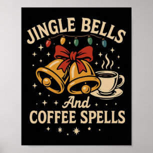 Poster Jingle Bells Lover Café drôle Matin de Noël