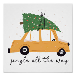 Poster Jingle Tout Le Chemin Noël