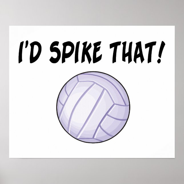 Poster J'irais jusqu'à ce volley-ball (Devant)