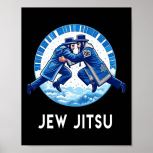 Poster Jitsu Karate Funny Hanukkah