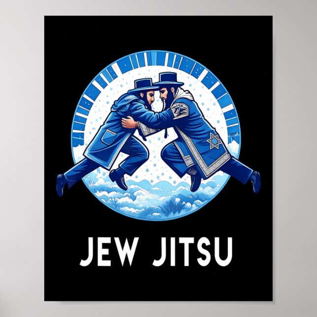 Poster Jitsu Karate Funny Hanukkah (Devant)