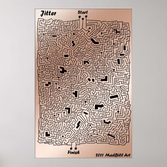 Poster Jitter Maze (Devant)