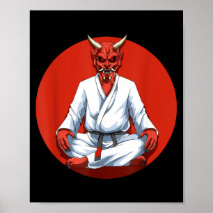 Poster Jiu Jitsu Brésilien Grappling et BJJ