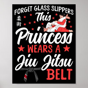 Poster Jiu Jitsu Rétro Vintage Oubliez Ces Pantoufles de