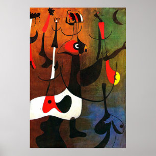 Poster joan miro peintures art, art abstrait